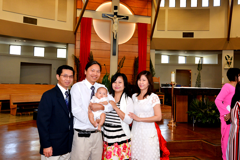 William with God Parents Than Vo & Julie Nguyen